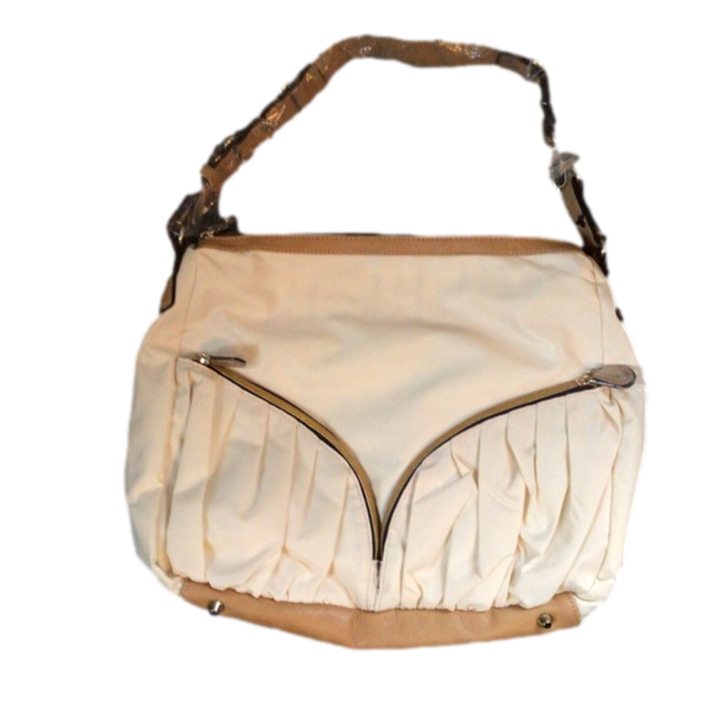 NWT. Sondra Roberts Light Tan Shoulder Satchel Purse.